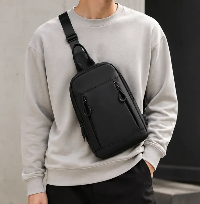 Mochila cruzada 010 (Negro)
