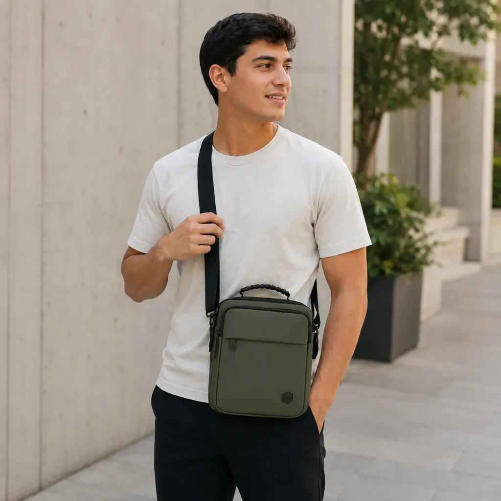 Mochila cruzada 012 (Negro)