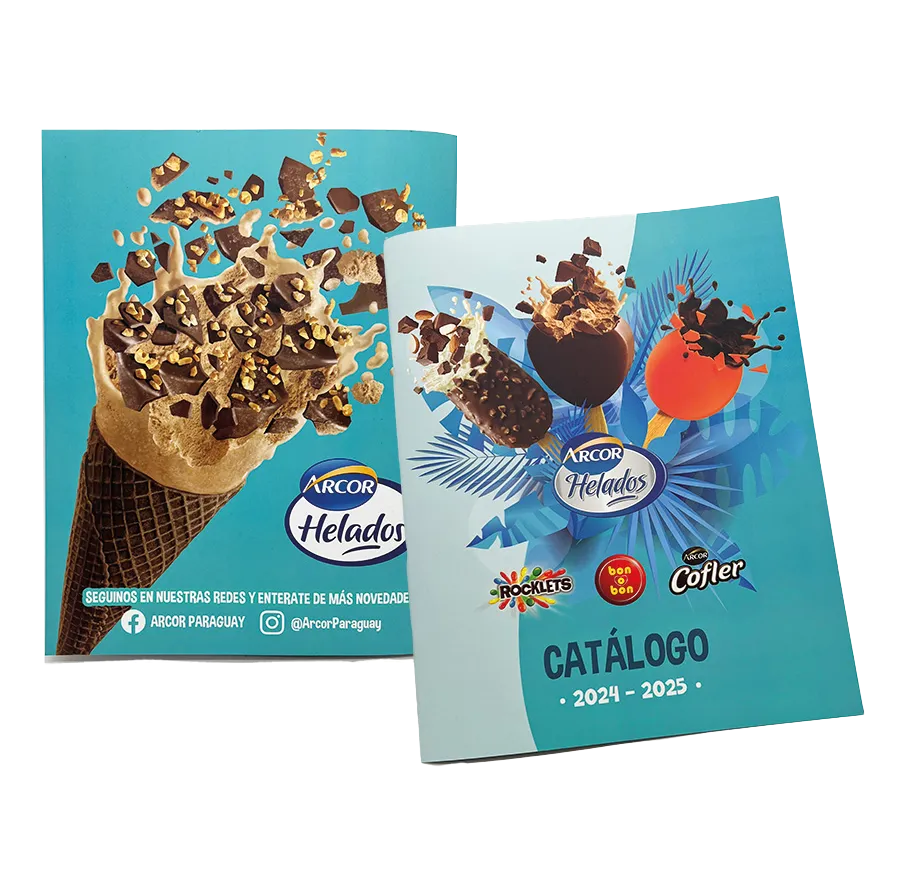 Revista / catalogos (Plastificado brillo 1 Lado, Obra primera, 90 gr, NO, Presillado a Caballo, Otros, 115 gr)